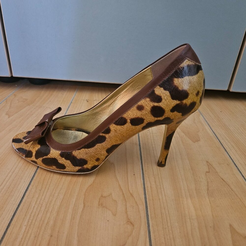 Dolce & Gabbana Heels Leopard Print Patent Leather shoes